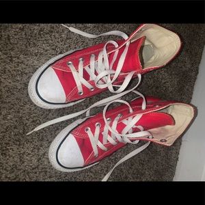 Red High Top Converse